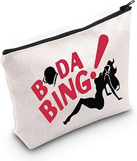 Sopranos Fans Cosmetic Make Up Bag Sopranos Inspired Gift Bada Bing Sopranos Makeup Zipper Pouch Bag For Friend Family (Bada Bing)
