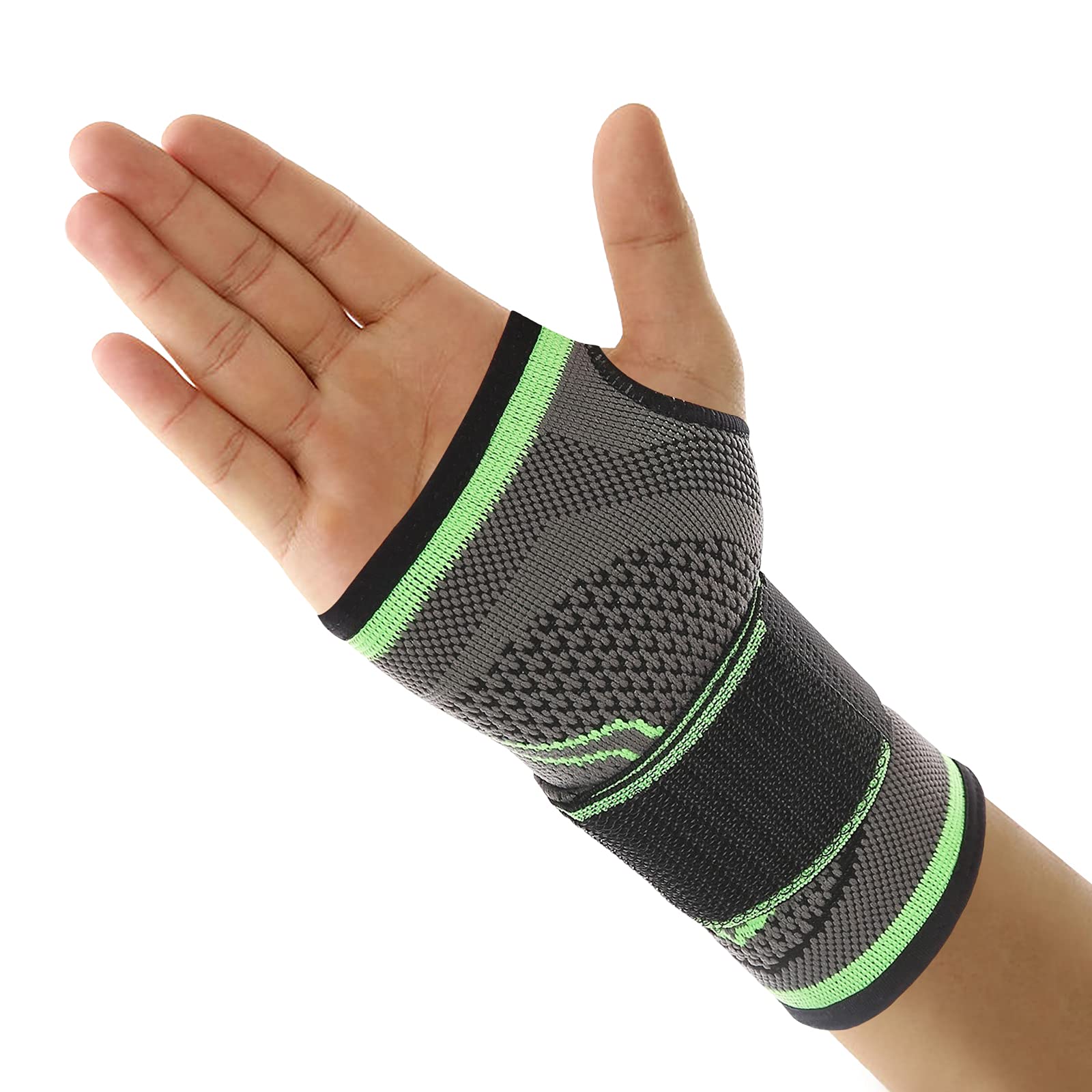 Buy Wrist Brace, Compression Wrist Support Sleeve with Adjustable Strap for Men & Women, Tunnel