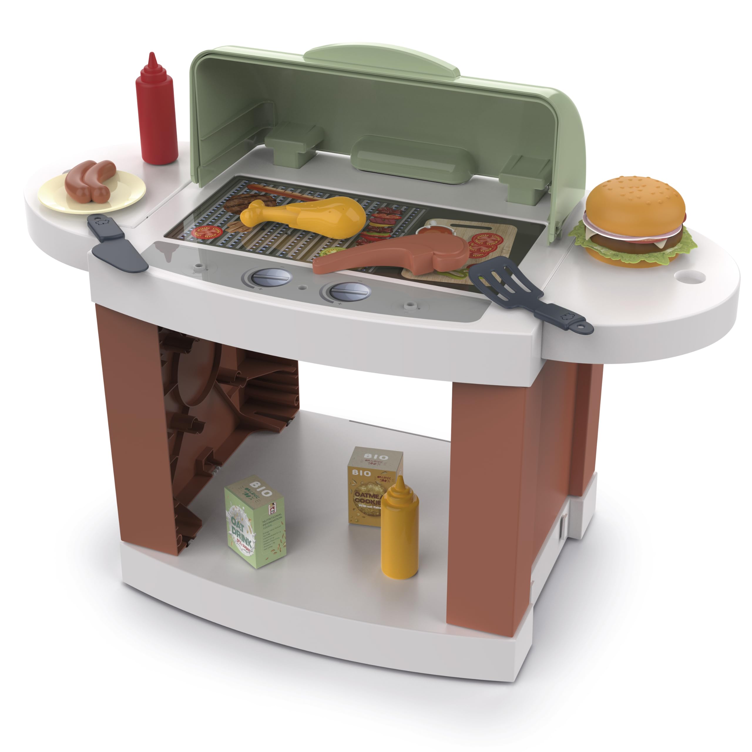 Chicos - Casita + Barbacoa Infantil Exterior con 19 Accesorios | Montaje y desmontaje Sencillo y rápido | A Partir de 2 años (89705)