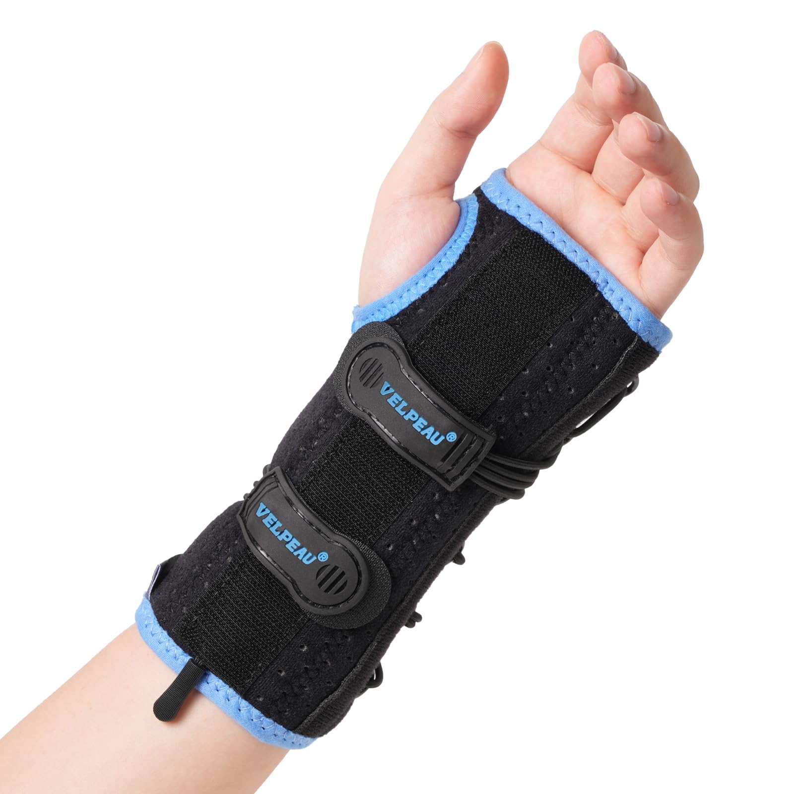 Velpeau Wrist Brace for Carpal Tunnel Adjustable Elastic Tension Cords with Splints Night Wrist Support for Arthritis Tendonitis