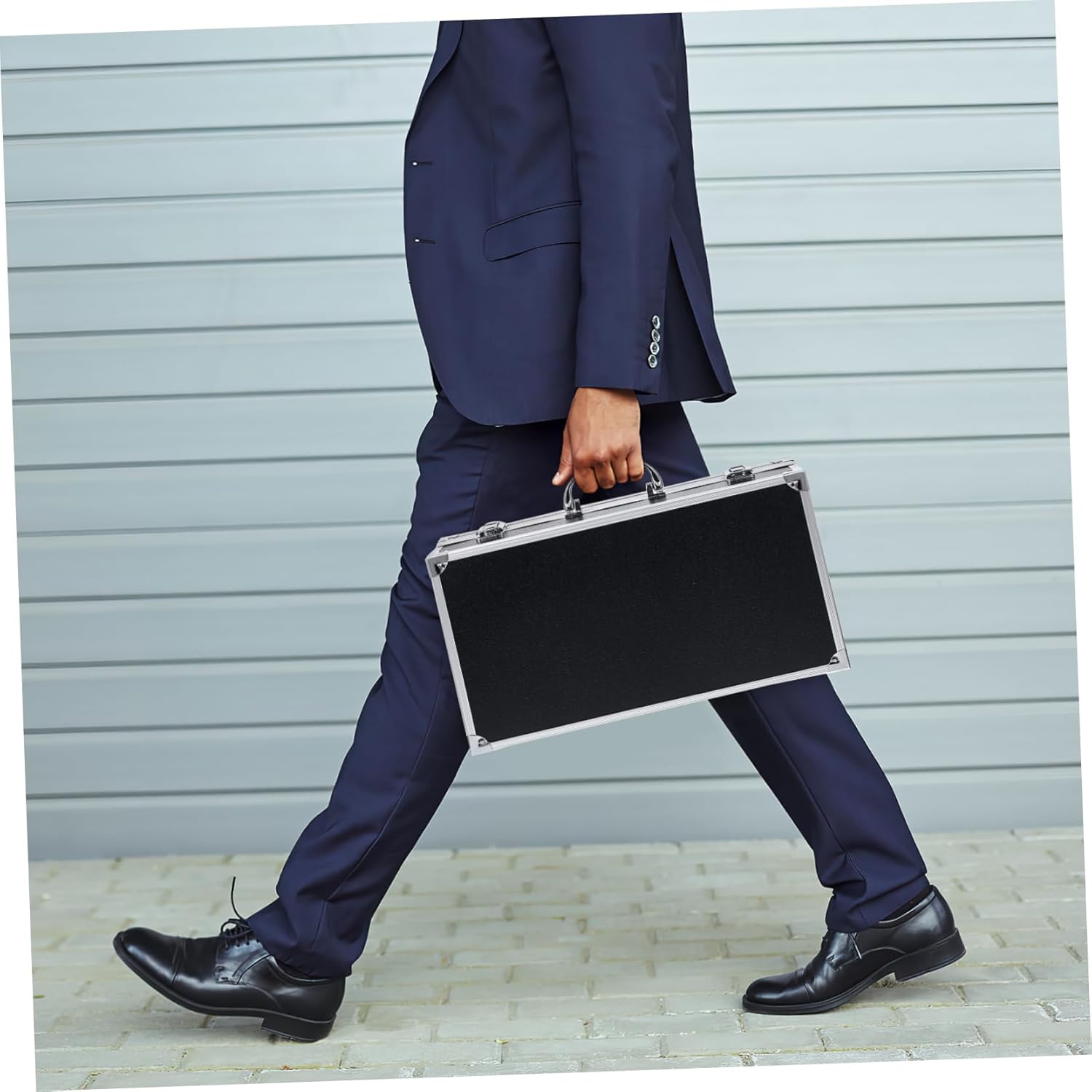 Gatuida Multi Purpose Aluminum Storage Case Portable Cosmetic Box Emergency Kit Box Capacity Medicine Case for Travel Camping Office Use Lightweight Latches