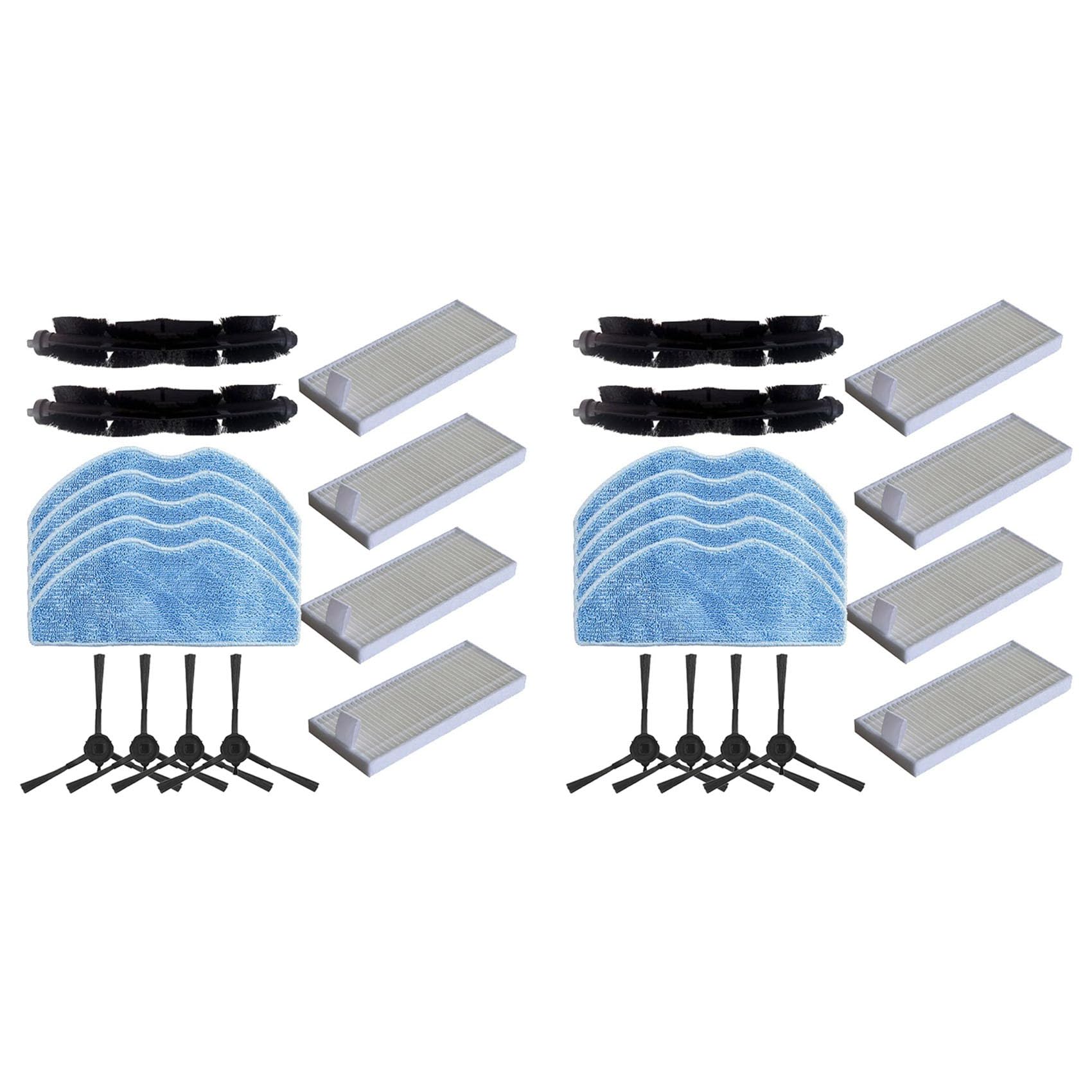 Hndhbfgrt 2X Main Side Brush Filter HEPA Mop Cloth for 360 S8 /S8 Plus Robot Vacuum Cleaner Spare Parts Accessories