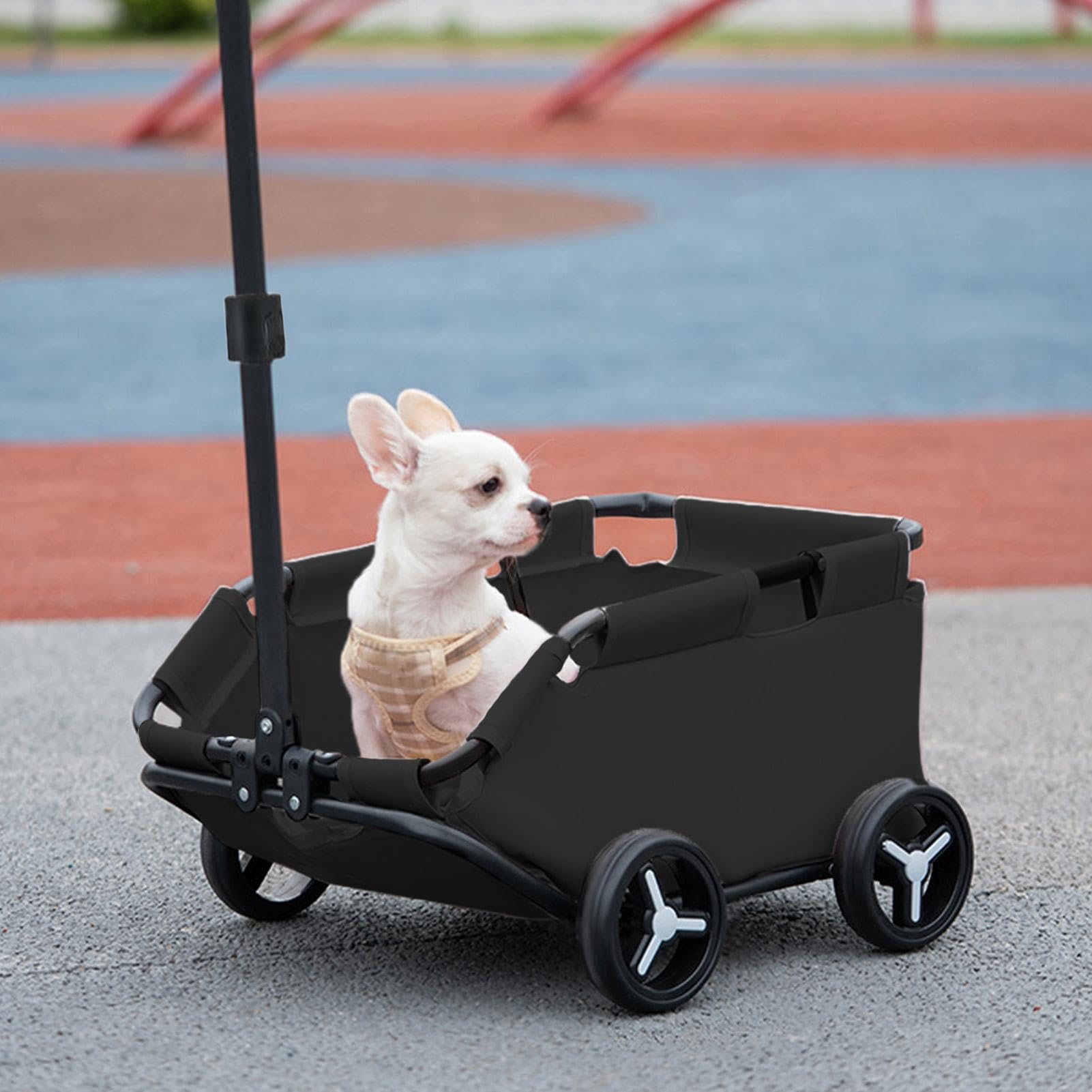 Lekespring Trasportino per cani con ruote, carrello per il trasporto