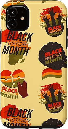 Miniatura 7 de Funda con patrón del orgullo africano del mes de la historia negra para iPhone 14 Pro