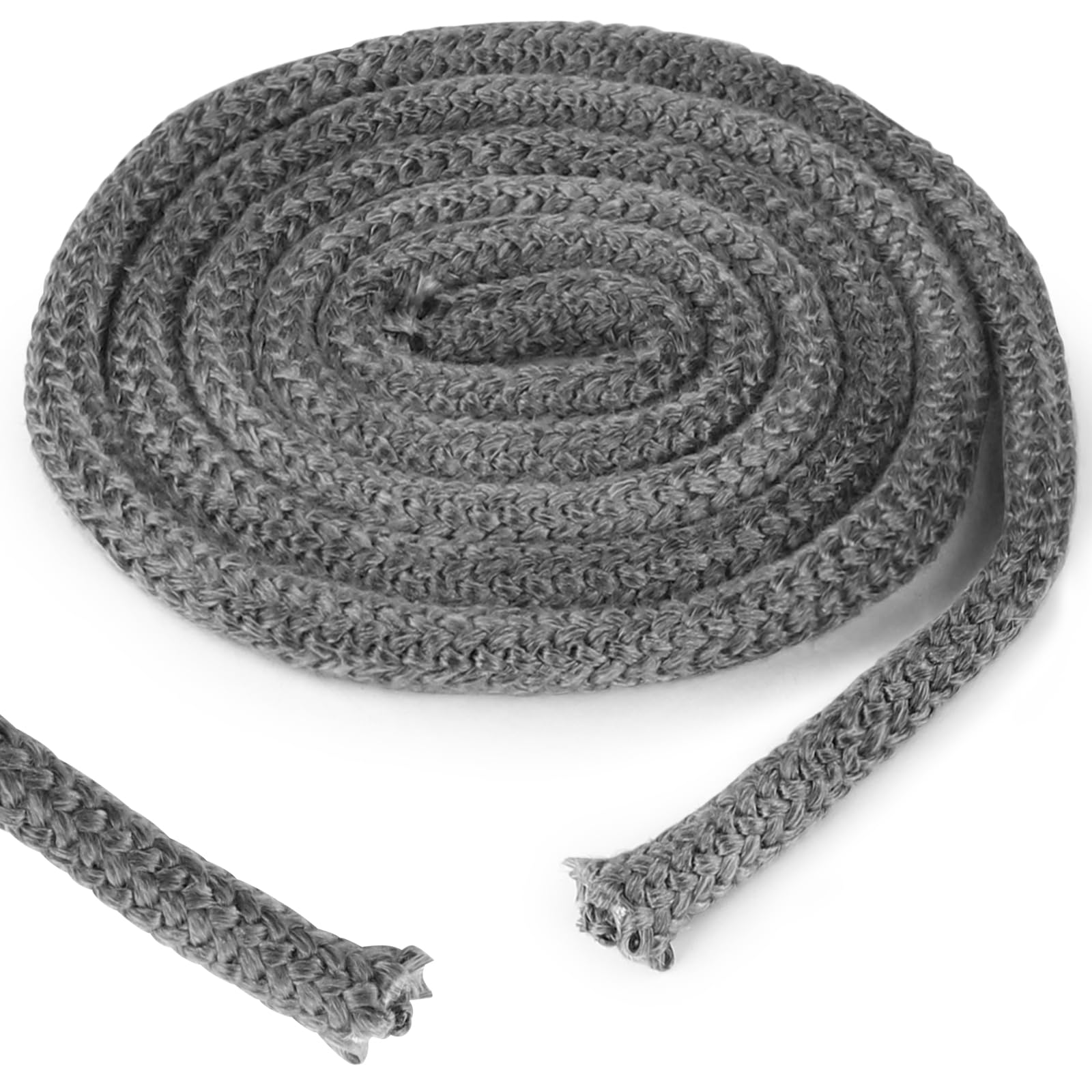 LALAGO 1 pezzo Φ 16mm x 2,5m Guarnizione Stufa a Legna, Cavo di Tenuta per Stufa a Pellet in Fibra di Vetro, Linea di Tenuta Corda Ignifuga per Porte di Caminetti per Stufa, Camini, Forno, Caldaia