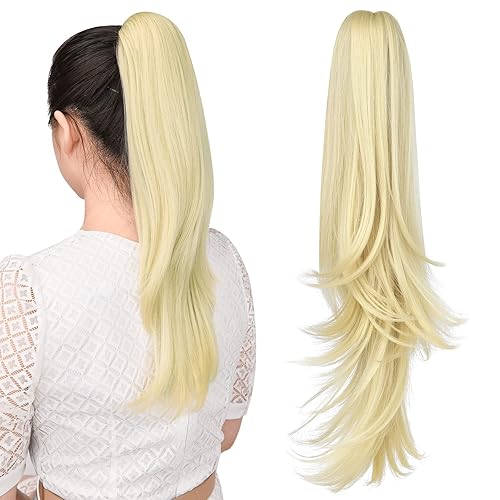 Miniatura 397 de Brown ponytail extension,16" claw clip hair extensions ponytail short curly hair ponytail Extension Natural Looking Synthetic Hairpiece for Women