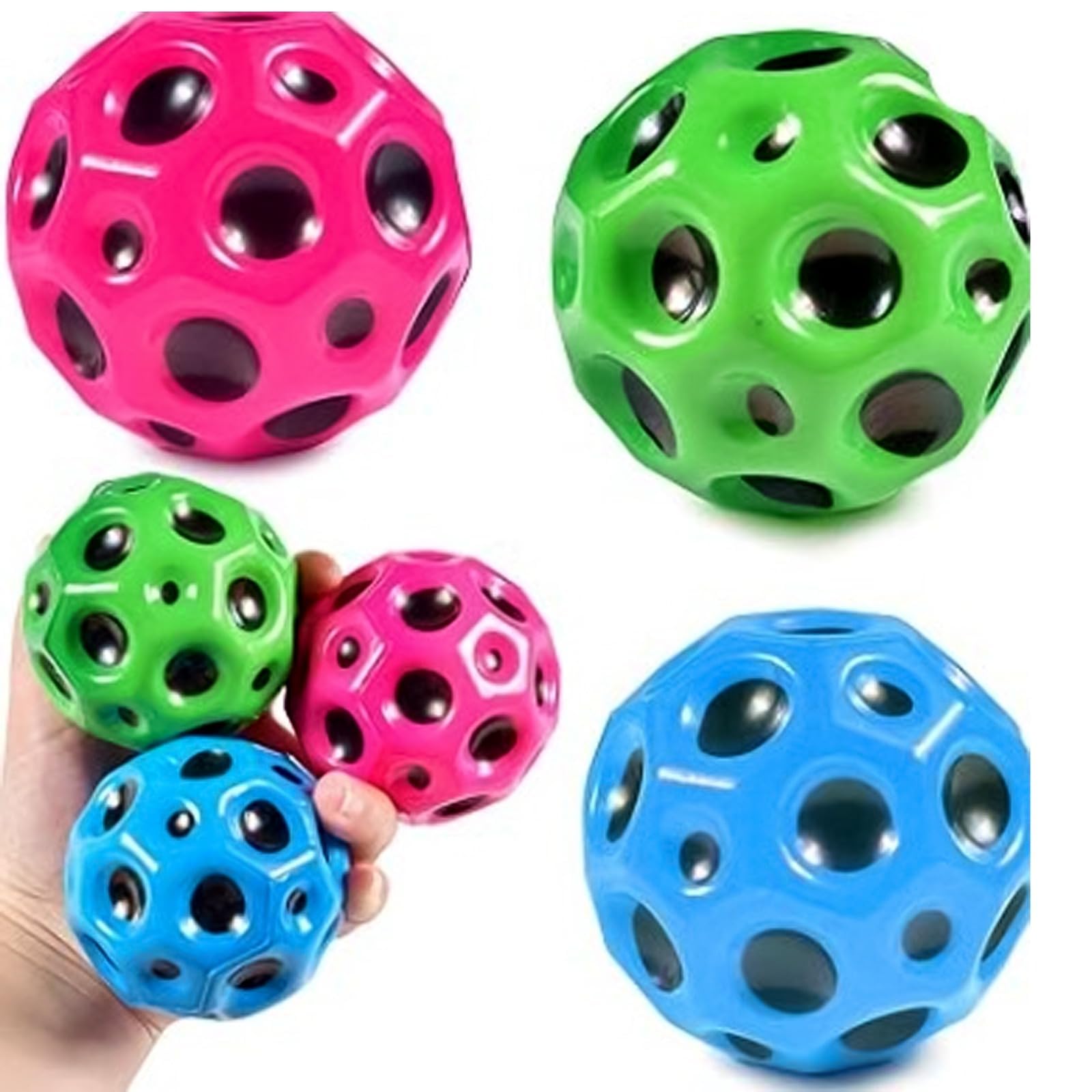GSV Essentials Moon Balls - Promote Sensory Development, Endless Fun And Engagement, Enhance Coordination, Motor Skills, Easy Grip, Thrilling Sensory Experience (1 Pcs)