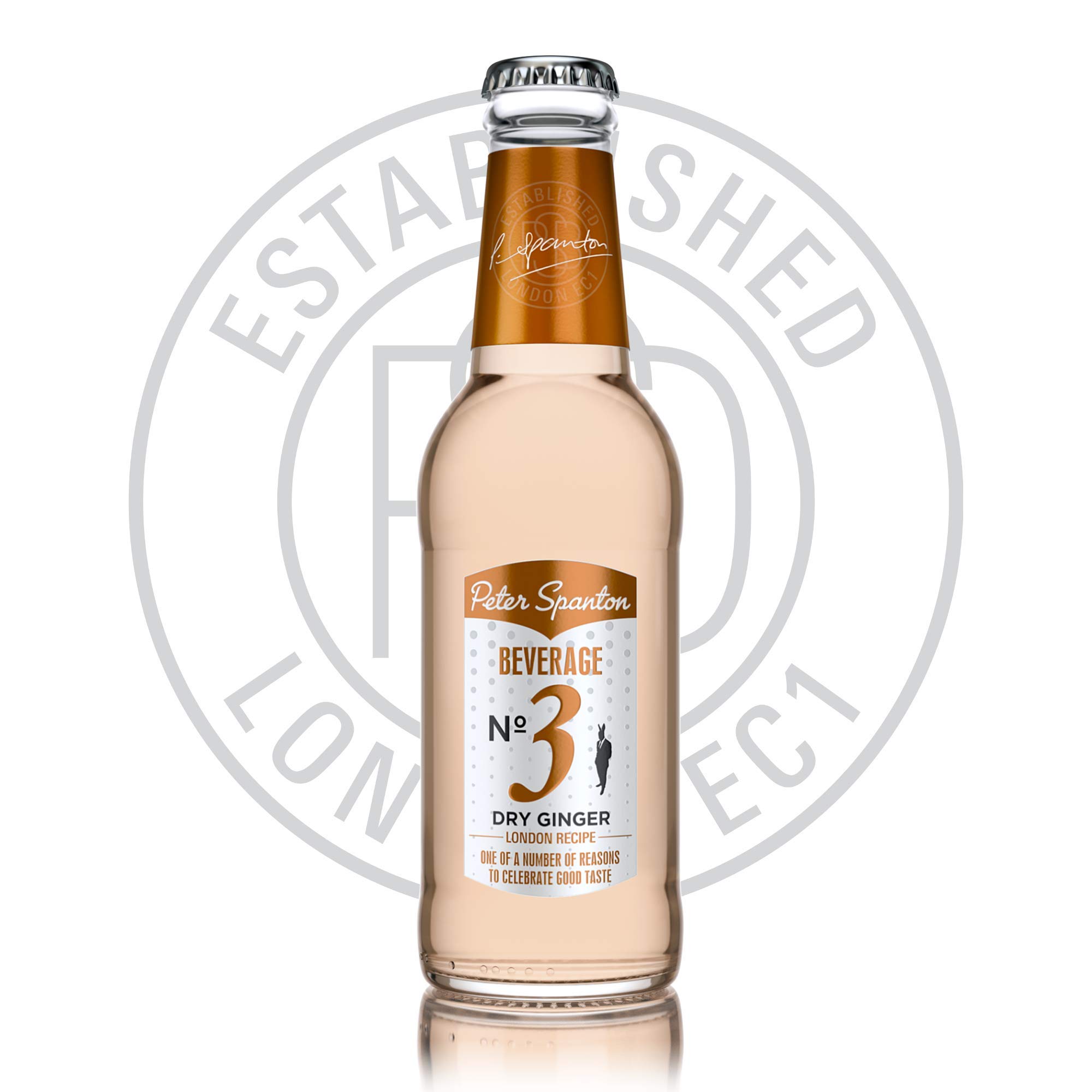 Peter Spanton Beverage Nº3 | Premium Dry Ginger Ale, 24 x 200ml Bottles