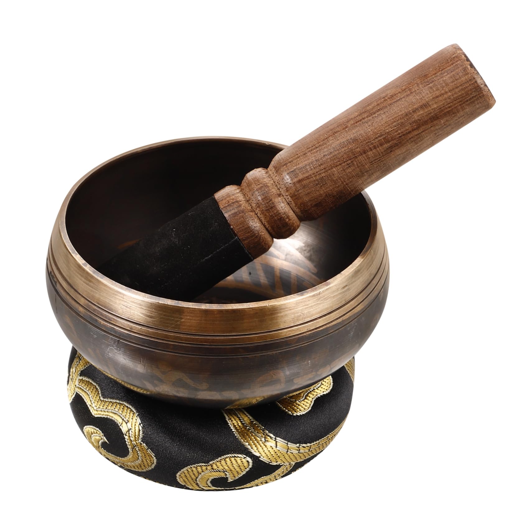 TOYANDONA 2ensembles Bol Chantant Léger Pour De Bol De Bouddha Avec Maillet Et Coussin Pratique Pour Et Relaxation