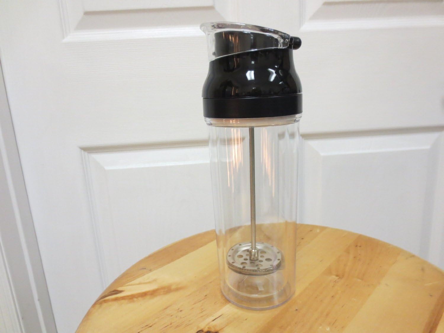 Great Innovations, Shatterproof, French Press, Double Wall (Acrylic), Travel Tumbler, 15 Ounce, Red (Black)