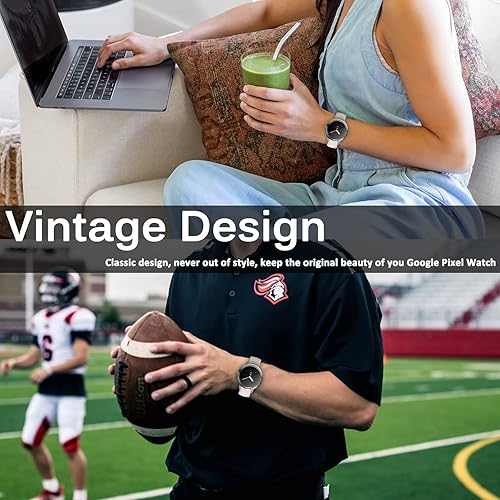 Miniatura 7 de Miimall Funda compatible con Google Pixel Watch con protector de pantalla, TPU suave y ligera, funda protectora completa a prueba de golpes, funda