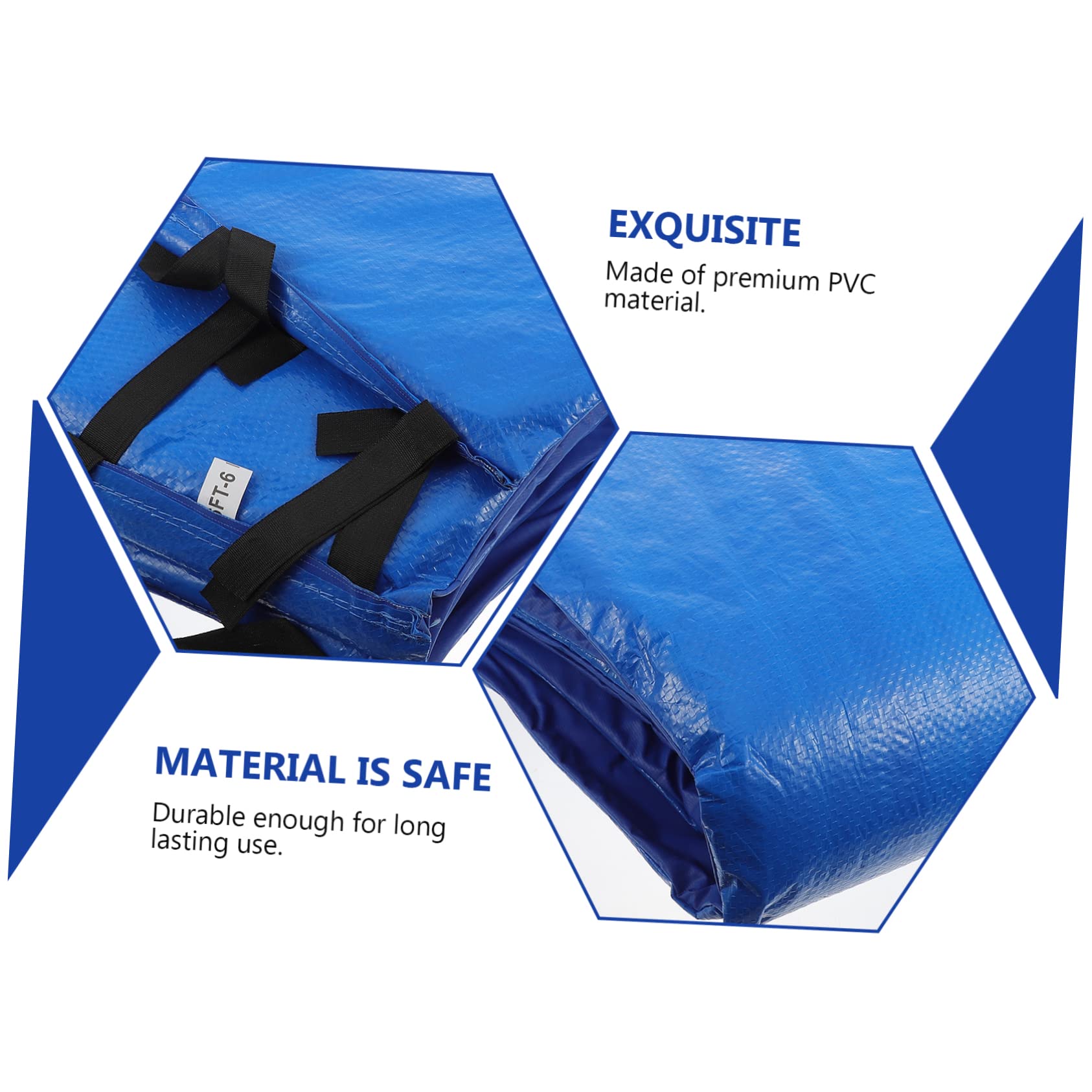 Cuscino Protettivo per Trampolino Blu in PVC per Ragazzo Ragazza