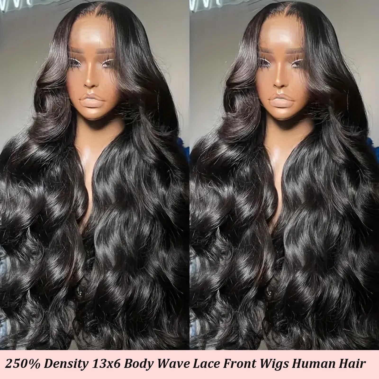 13x6 Full Lace Frontal Human Hair Wig 250% Density Pre-Plucked Natural Hairline Amazon.com : WOWANGEL 13x6 HD Lace Front Wig Human Hair 250  main image 2