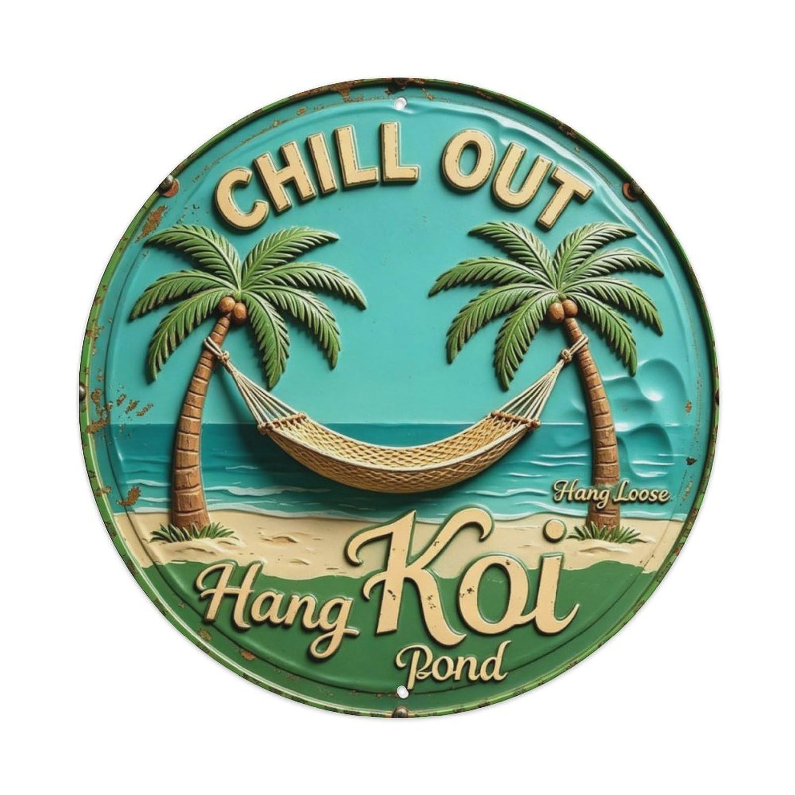 Hang Loose Metal Tin Sign Plaque