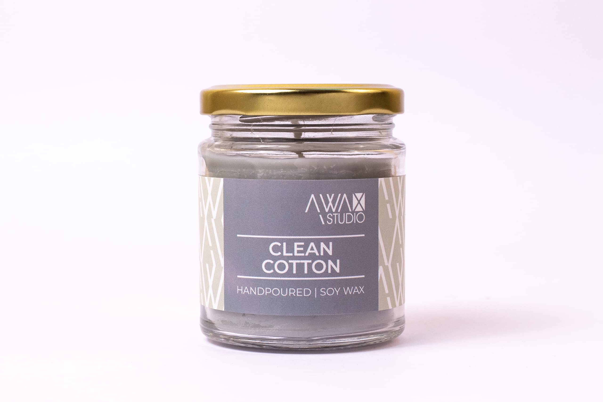 Premium Clean Cotton Scented Candle | Premium Soy Wax & Glass Jar - 170g | One Wick Candle | Handpoured | Aromatherapy, Home Décor, Luxury Gift | Burn Time Upto 40 Hours