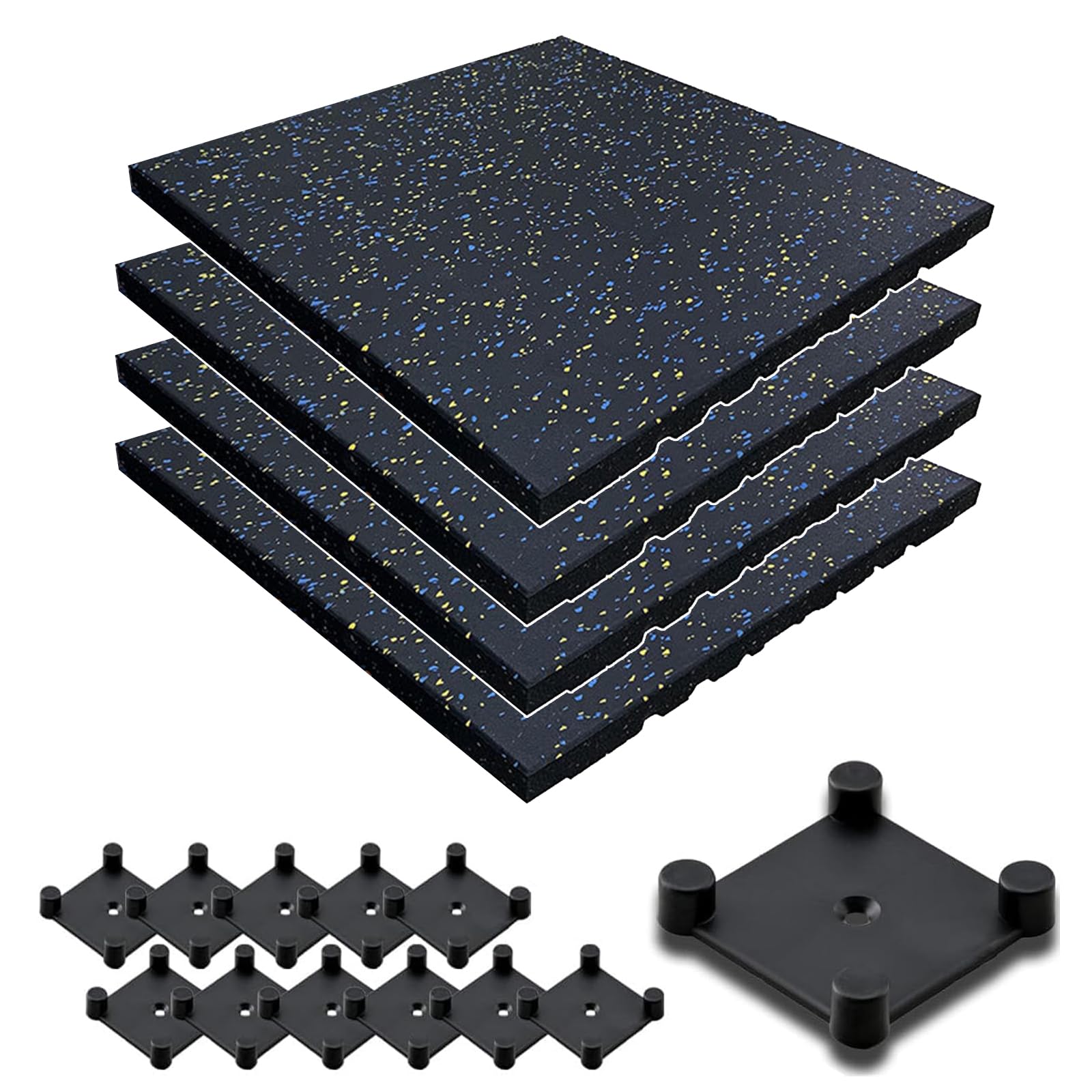 Amazon.co.jp: uyoyous ゴムマット 50cm×50cm×25mm 4枚セット 極厚 