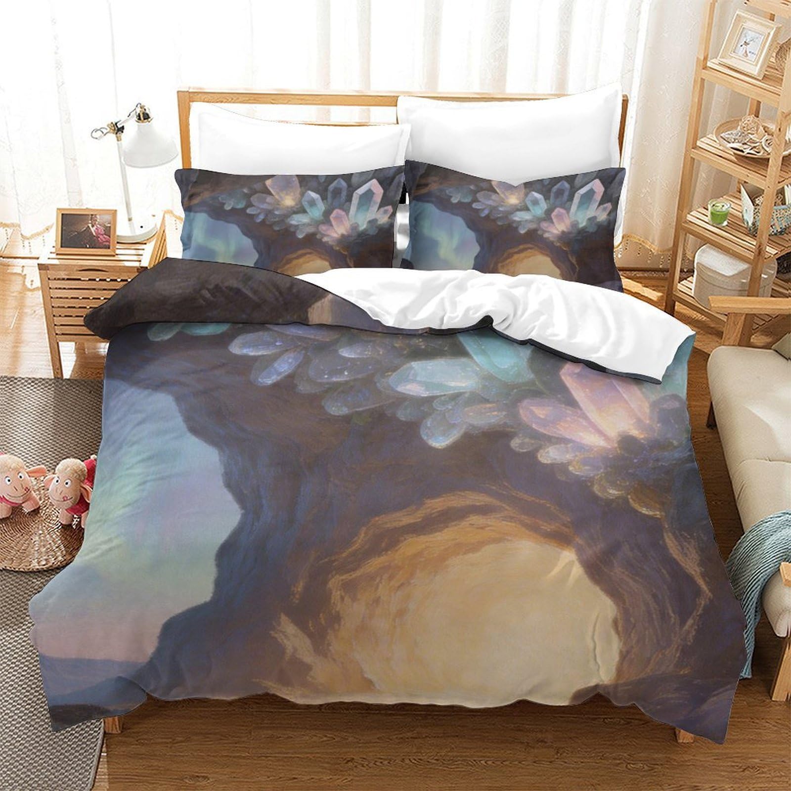 Housse de couette fantastique 135x200cm pour transformer votre chambre en cocon artistique