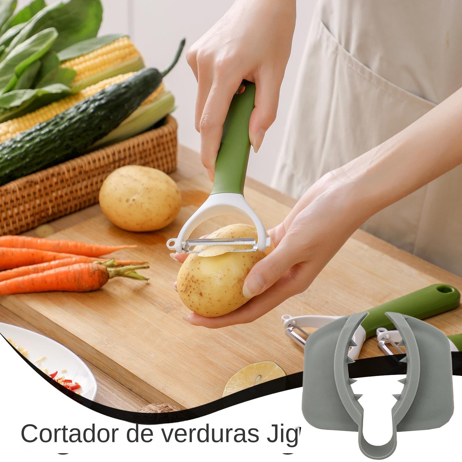 Protectores De Dedos Para Cortar Alimentos Anticorte Para Cortador Mandolina Accesorios De Cocina Antideslizantes Ergonómicos