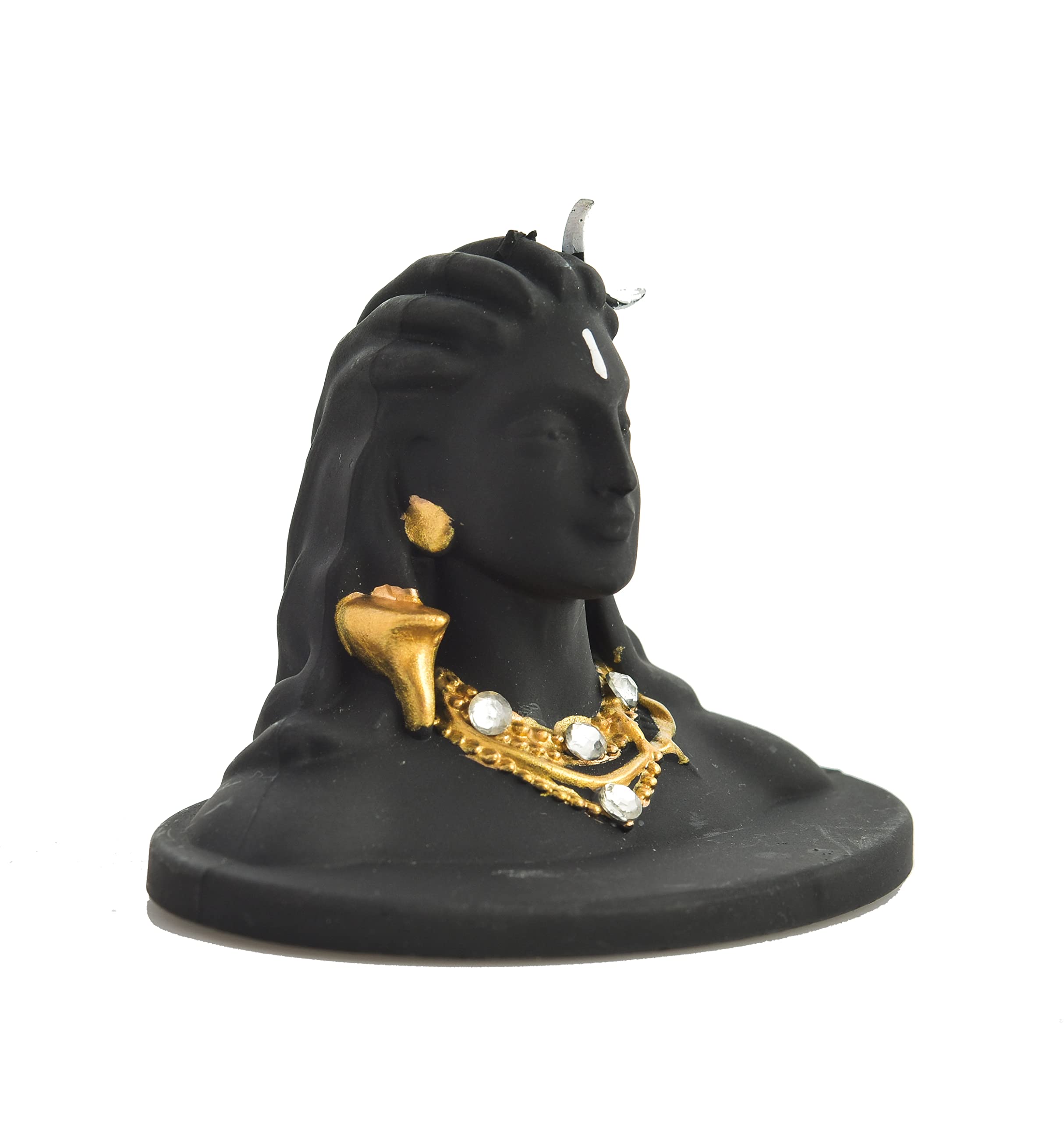 Archna Handicraft Polyresin Shiv Ji Murti for Pooja Room Figurines Idol Mahadev Sculpture (2 x 3 Inches, Black), Idol - Image 5 thumbnail