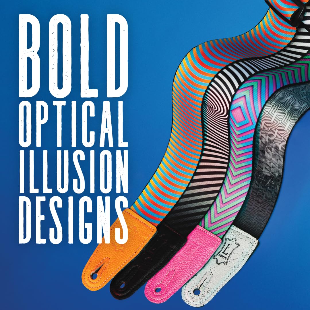 Levy's Leathers Illusion Series MP2OI-002 Polyester Guitar Strap Width 5 cm Robot Design, 35.25” to 60.5” - Image 2