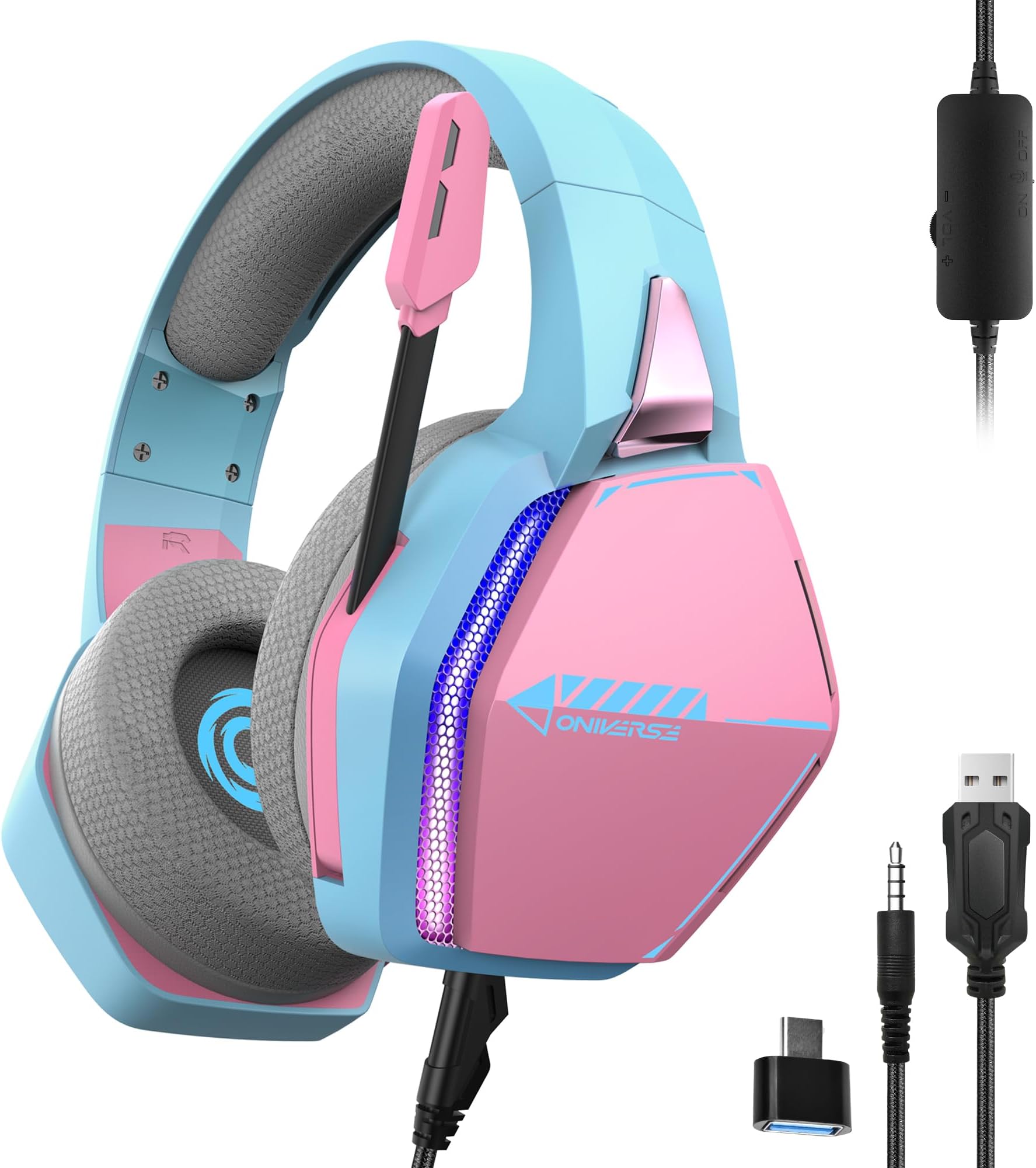 Casque Gaming Black Shark X1 - Filaire, Micro, PC/PS4/PS5/Xbox/Switch - NEUF Blanc