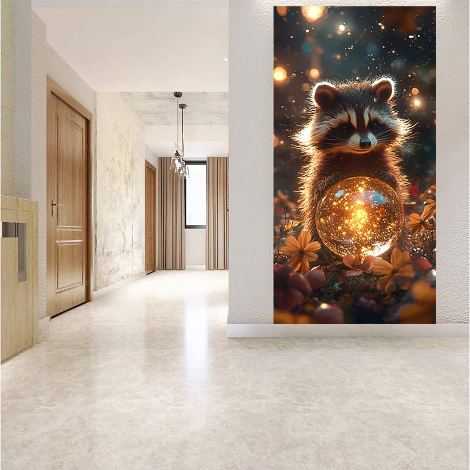 Diamentowe malowanie zwierząt 5D Diamentowe rysunki, DIY Diamentowe malowanie Dorośli Szop Diamentowy zestaw DIY Dzieci Kryształ Prezent na dekoracje ścienne do domu 55x110cm J0P1081