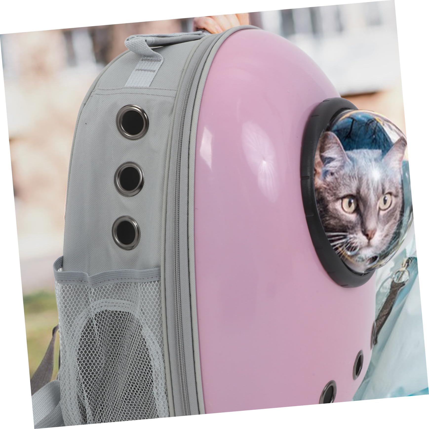 Katzentragerucksack mit Transparentem Deckel, Leichtes Oxford PC