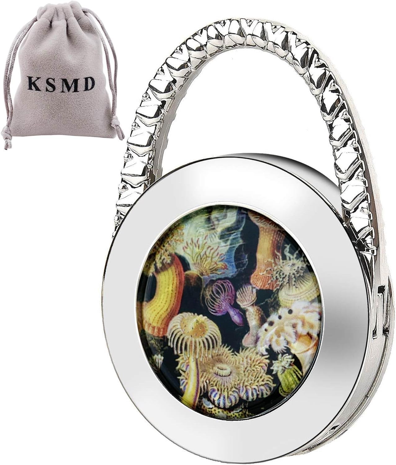 KSMD Purse Hooks for Table and Bars,Portable Purse Hanger