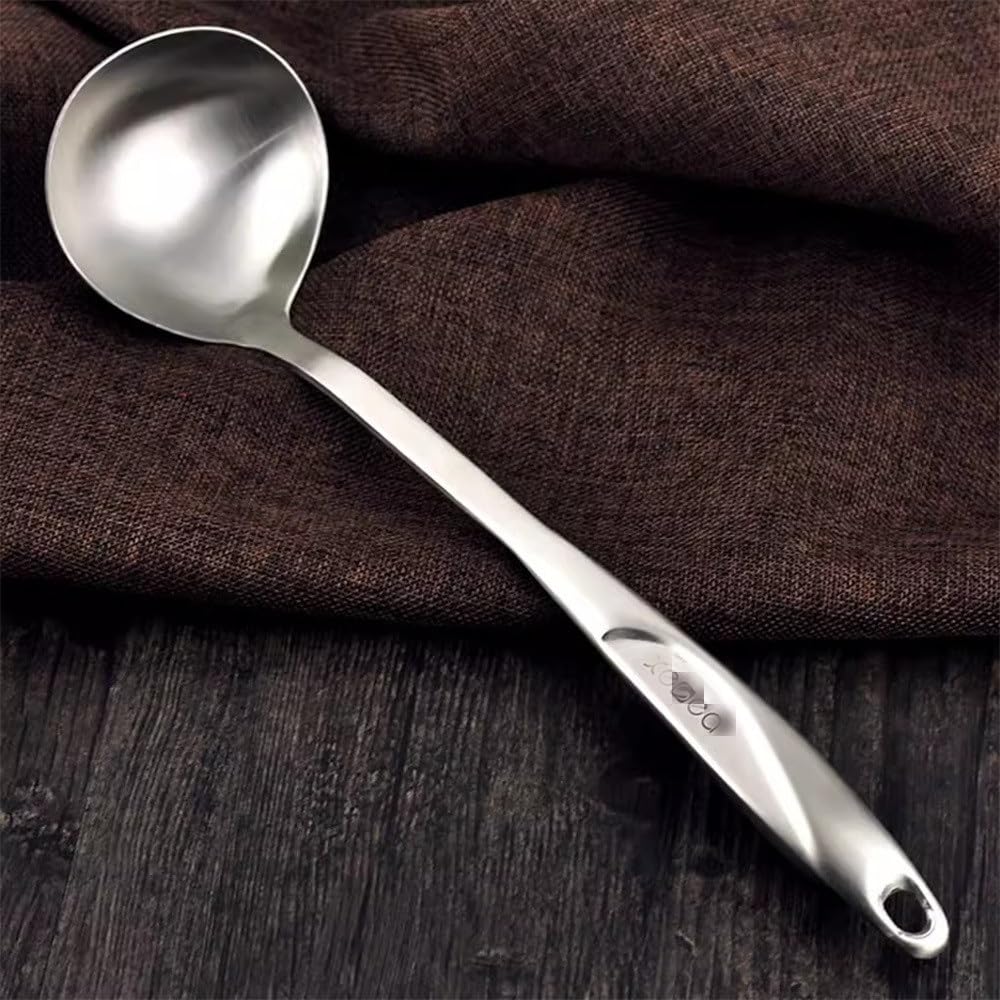 Cucharón para Sopa Cucharón para Sopa Cucharón para Sopa de Acero Inoxidable Cucharón para gachas Cucharón para Olla Caliente para cocinar