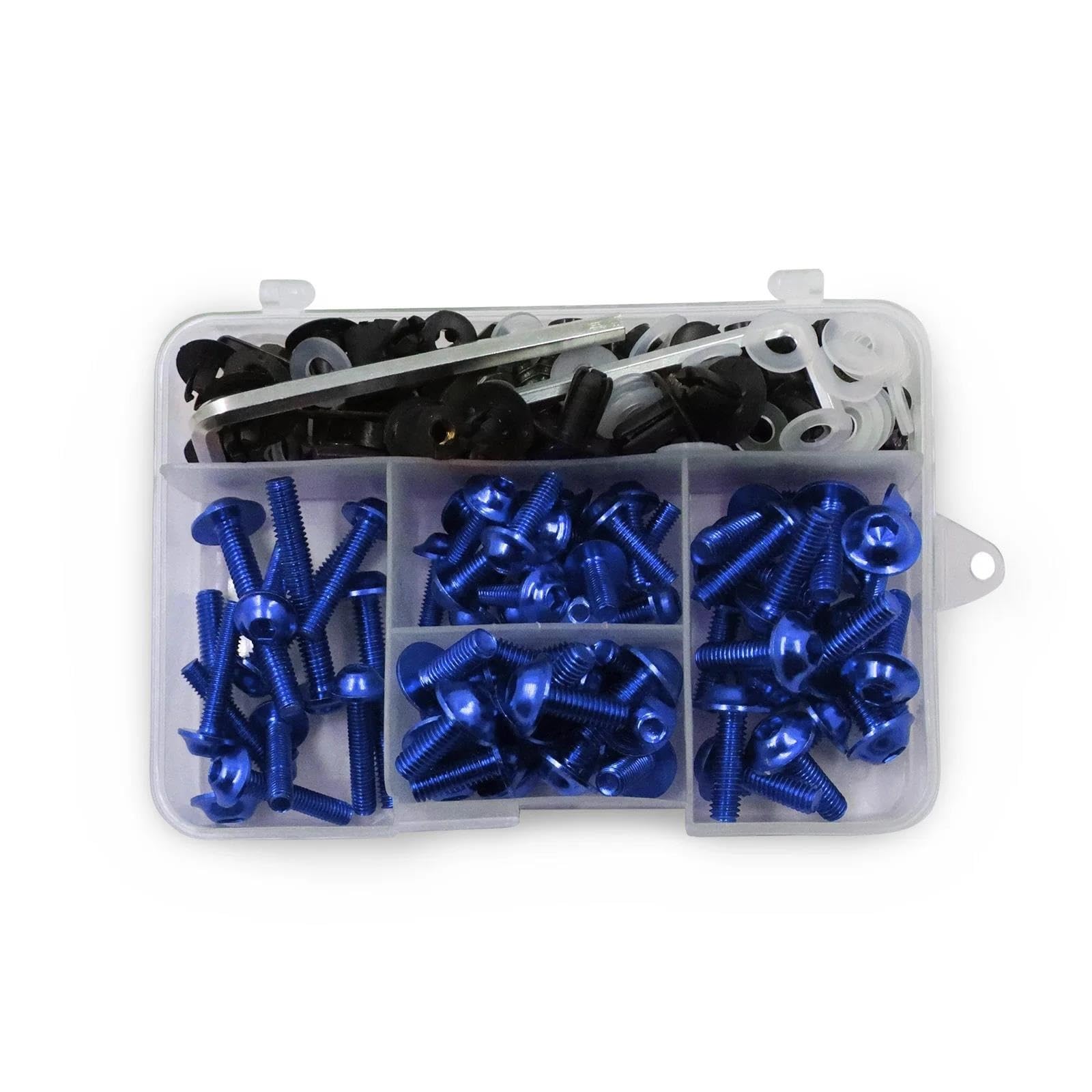 Motorcycle Fairing Bolts Kit Screws For CB650R CB500R CBR600RR CBR900RR CBR929RR CBR1000RR CBR F2 F3 F4i CNC Alloy(Blu)