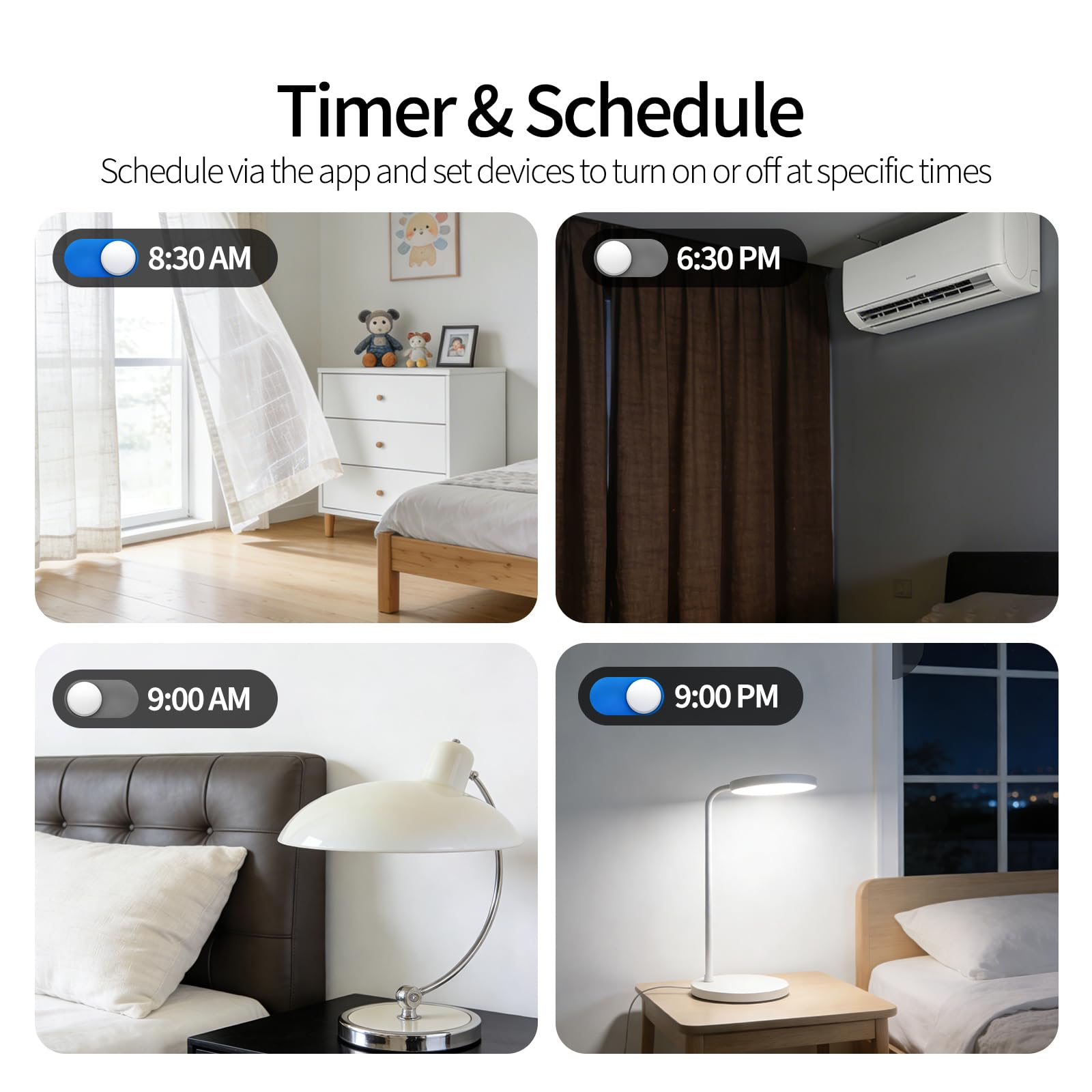 Télécommande Intelligente RF WiFi, Apprentissage de Programmation, Réglage d'Horloge, Adaptée aux Dispositifs RF tels que Rideaux Motorisés et Éclairage à Commande Distante Compatible Alexa