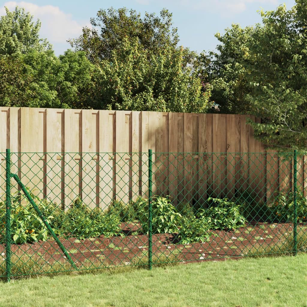 Genérico Cerca de Alambre Verde 0,8x10 m,Bricolaje,Vallas de jardín,Paneles de Vallas,Verde,11.4 kg,153904