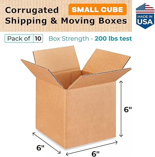Miniatura 346 de Cajas para envío IDL Packaging - B-1266-5 de cartón corrugado, tamaño pequeño, de 12 pulgadas de largo x 6 pulgadas de ancho x 6 pulgadas de alto