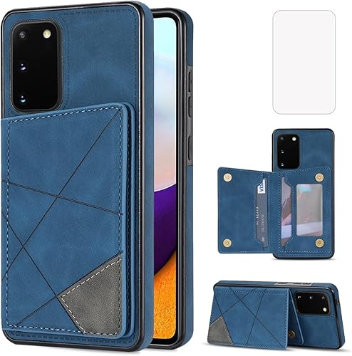 Diseño para Samsung S20 5G Wallet Fundas para teléfono con protector de pantalla de piel sintética con soporte para tarjetas, ranuras magnéticas,