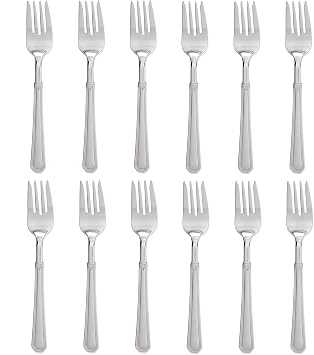 Pfaltzgraff Providence Glossy 18/10 Stainless Steel Salad Fork Set of Twelve