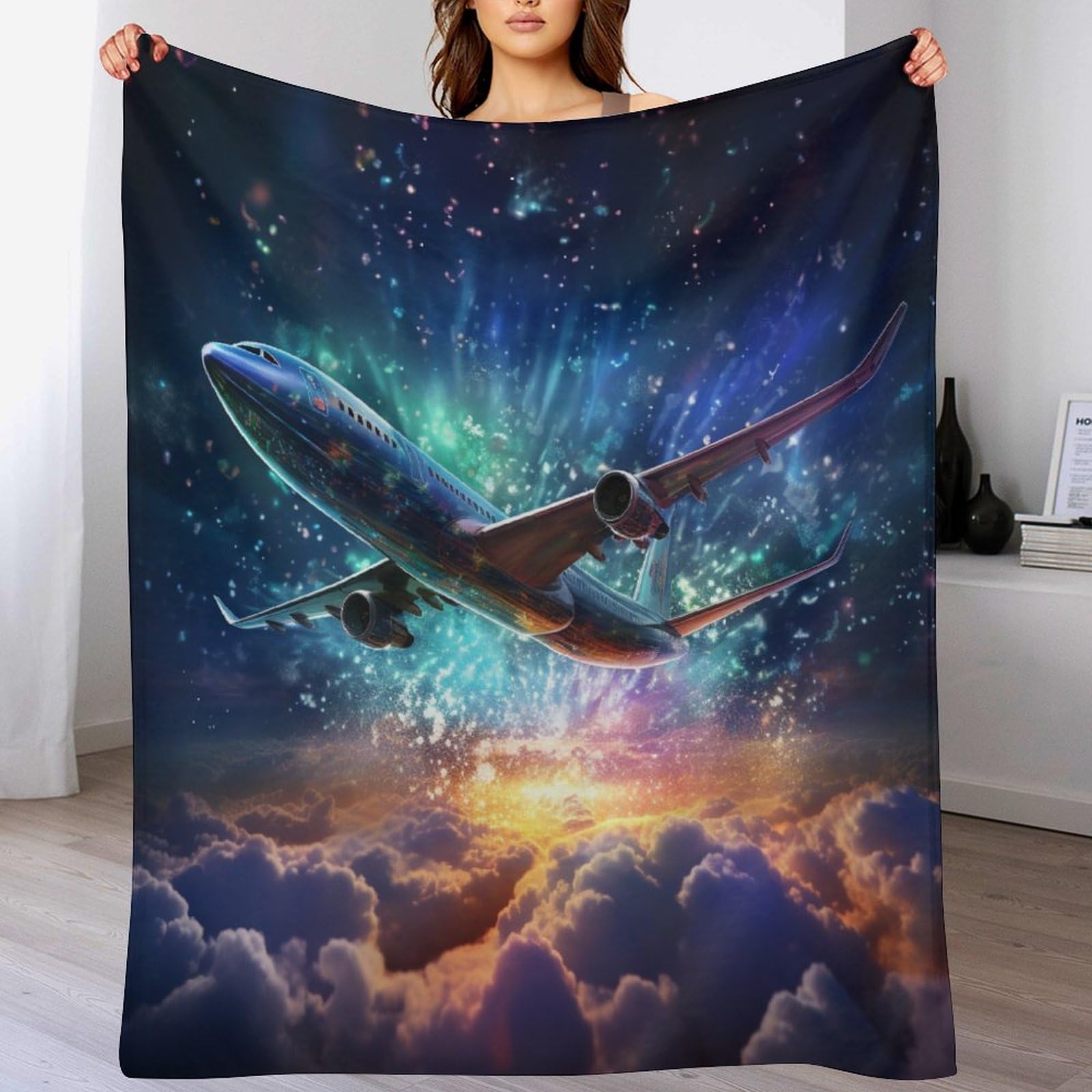 Manta de franela para sofá de 130 x 180 cm y cuatro estaciones