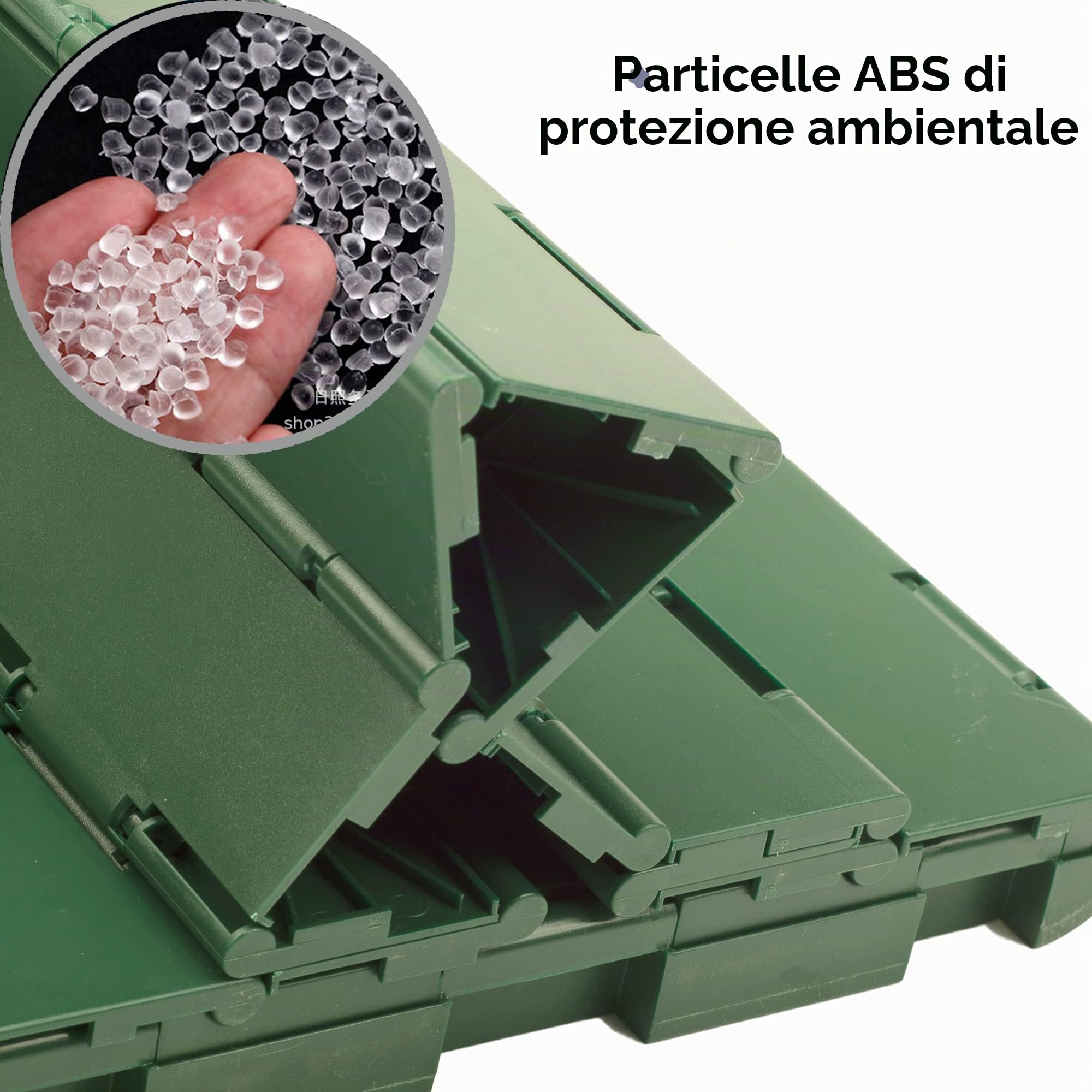 KINSPORY Toilette Portatile, WC Portatile, WC Portatile per Campeggio | WC Camper, Camping Toilette (Verde con coperchio)
