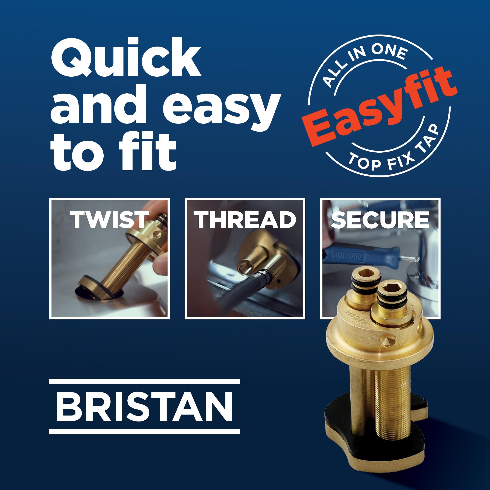 Bristan K SNK EF ABRZ Easyfit robinet, argent, K SNK EF C