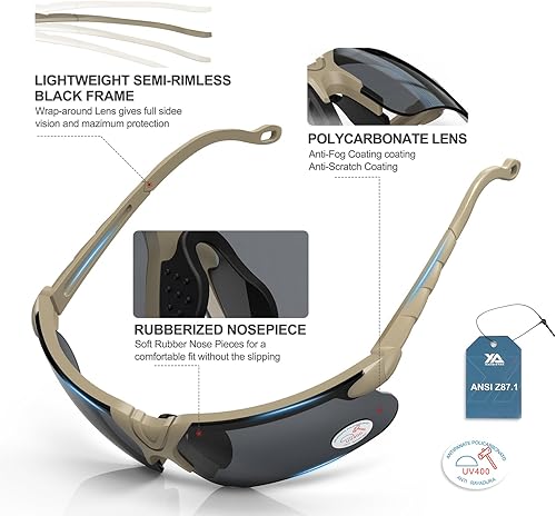 Miniatura 2 de Xaegistac Anteojos de disparo con estuche antivaho para caza de hombres y mujeres