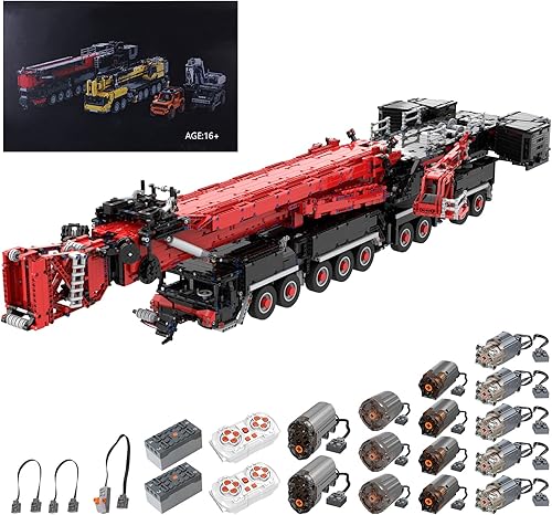 Grúa RC súper grande para grúa Technic Liebherr LTM 11200, nueva versión 2022, 8528 piezas, exclusivo juego de construcción MOC de grúa de
