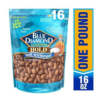 Blue Diamond Almonds Smokehouse and Salt 'N Vinegar Flavored Snack Nuts Bundle