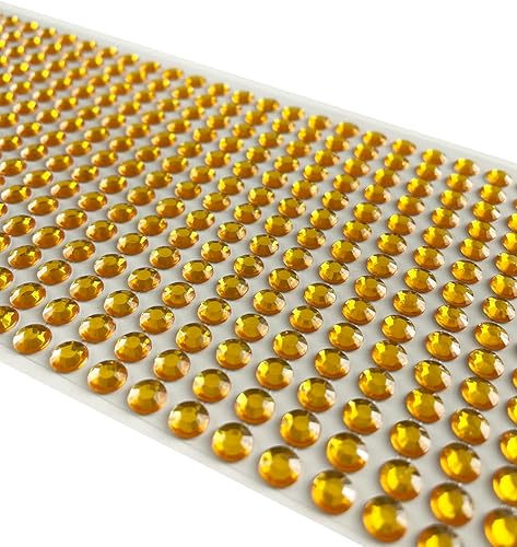 Miniatura 4 de 4032 piezas de calcomanías de diamantes de imitación de 0.236 pulgadas (0.236 in), autoadhesivas para álbumes de recortes y manualidades, bodas,