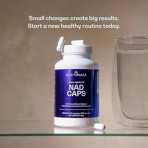 Miniatura 8 de Suplemento NAD+ para antienvejecimiento y regeneración celular  90 cápsulas de 500 mg  Apoya la energía celular  Colágeno marino hidrolizado