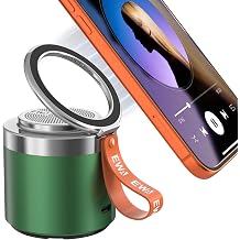 EWA Wireless Bluetooth Speaker with Secure Magnetic Phone Stand, HD Surround Sound & Anti-Slip Base | Hands-Free Magnetic Holder for Desk, Kitchen, Home Workout - Gift Ideal for Men Women Green