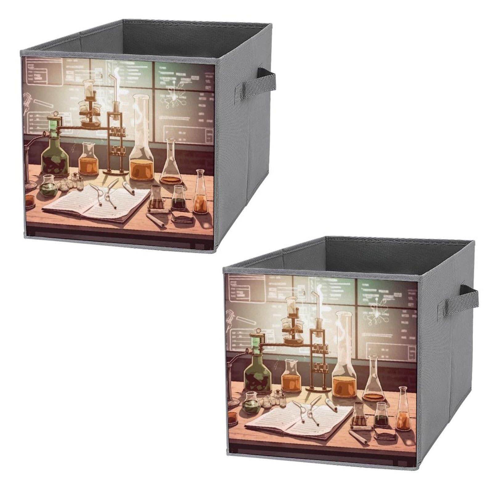 Bac de rangement de laboratoire pliable pour organiser la maison et le bureau - 27,6 cm