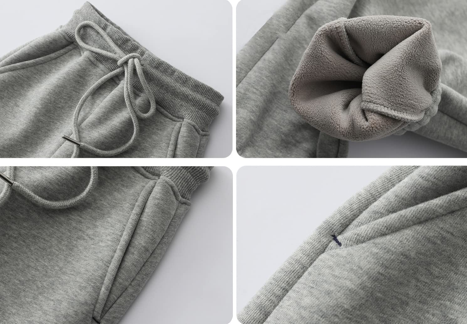 Pantalones Largos Deportivos con Forro Polar Invierno Pantalón Térmicos de Algodón para Niños Niñas