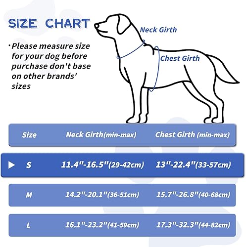 Miniatura 5 de NHOWIN Dog Harness, No Pull Pet Harness No-Choke with 2 Metal Rings 3 Buckles Reflective Adjustable Soft Padded Pet Vest with Easy Control Handle