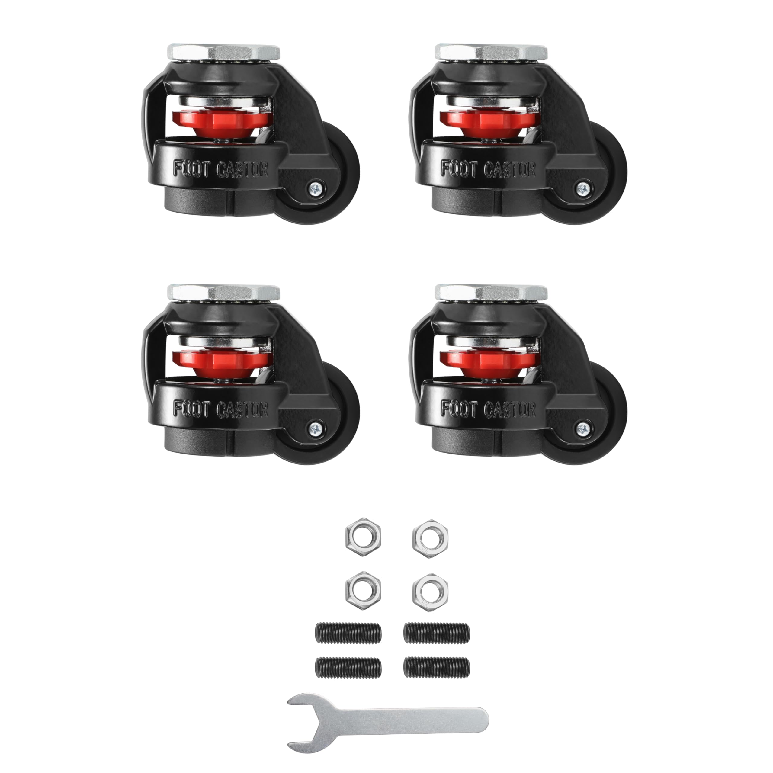 OPLITE R8 Supreme Castor Wheel - Juego de 4 ruedas para simulador de carreras R8 FURY