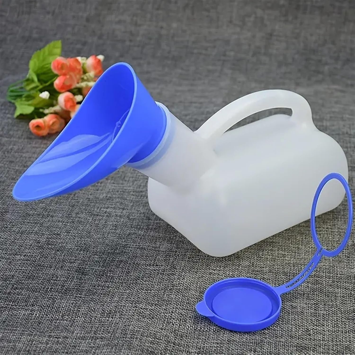 Male Urinal，Bed Pan Portable Urinal for Women, Pee Bottle Nighttime Male Urinal Bottles with Spill Proof Pee Container for Hospitals, Emergency Unisex Pee Jug