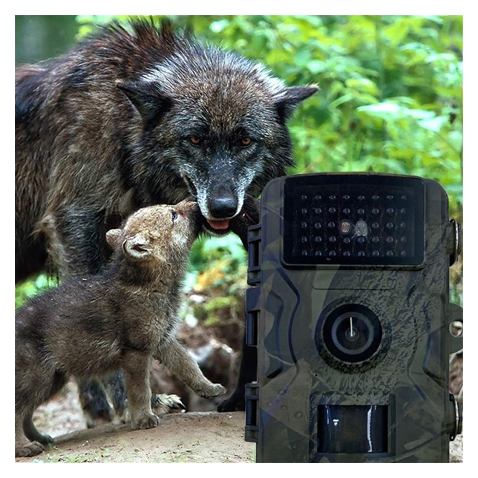 Kamera Myśliwska Aktywowana Ruchem Noktowizor Na Podczerwień Bezpieczeństwa Obserwacyjna Zwierząt Zewnętrzne Pułapki Fotograficzne Dzikiej Przyrody WyraźNe Obrazy I Filmy